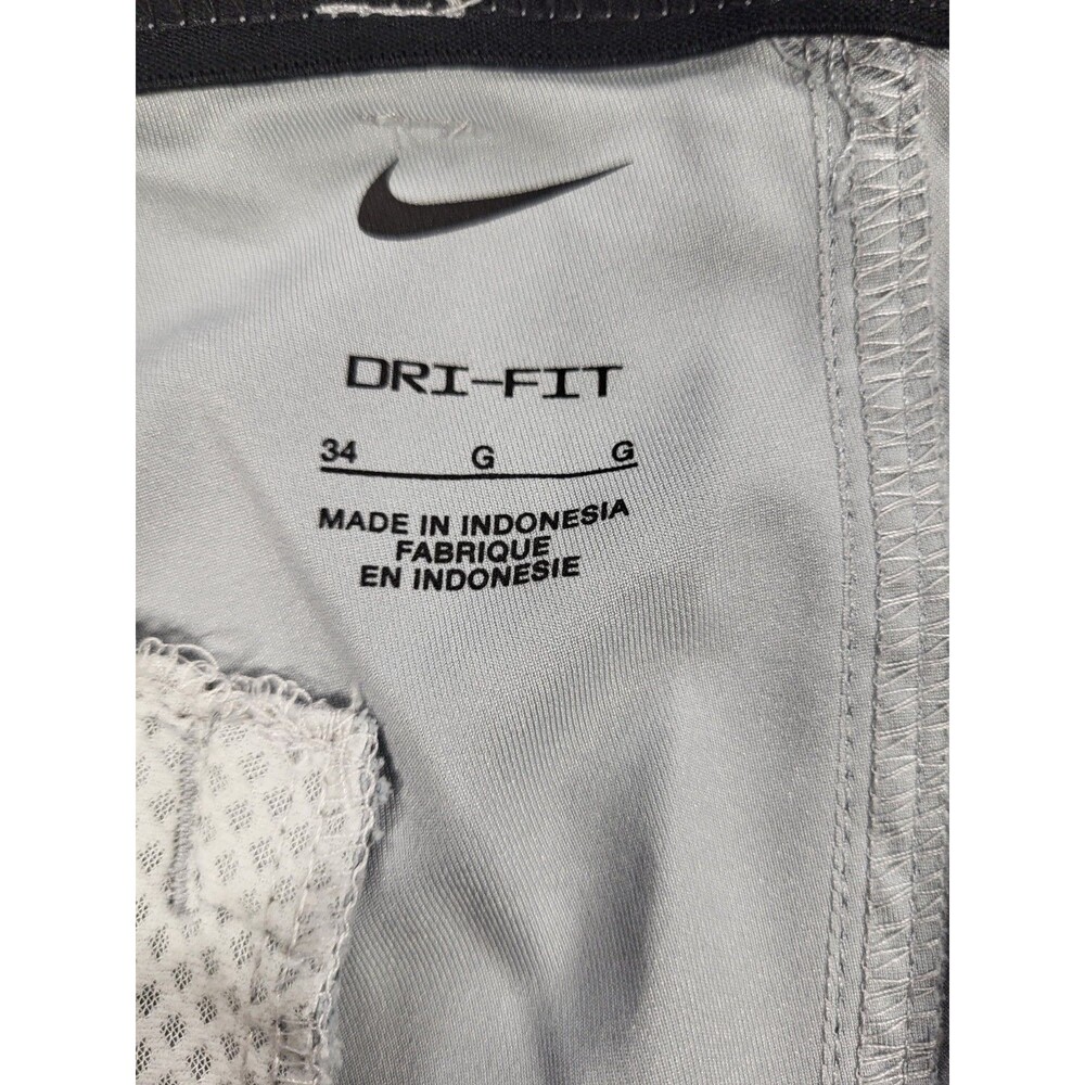 Nike Golf Men's Dri-FIT Wolf Grey Windowpane Plaid Flat Front Chino Shorts Sz 34 - Picture 4 of 10